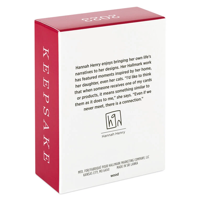 Hallmark Baby Girl's First Christmas Bear 2023 Ornament - Image 5