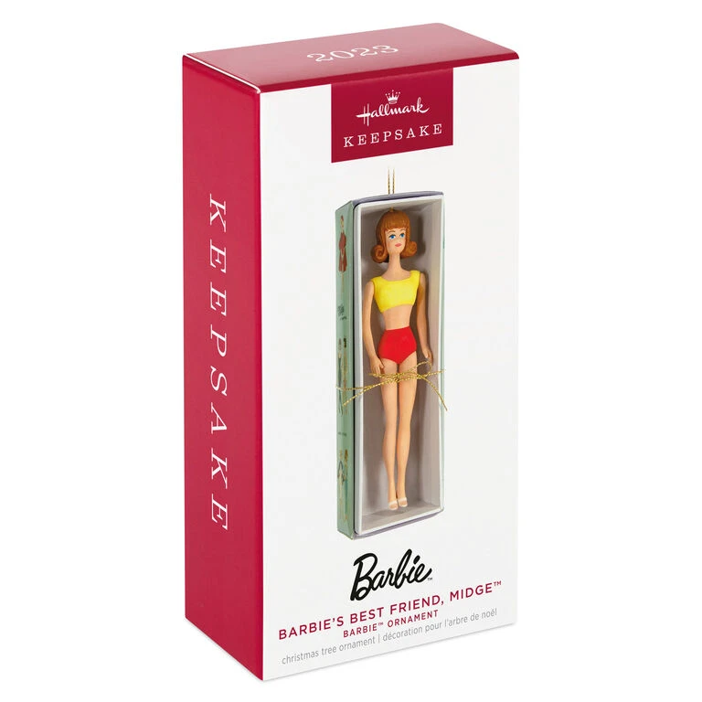 Hallmark Barbie™ Barbie's Best Friend, Midge™ Ornament - Image 4