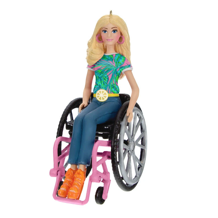 Hallmark Barbie⢠Fashionista With Wheelchair Ornament