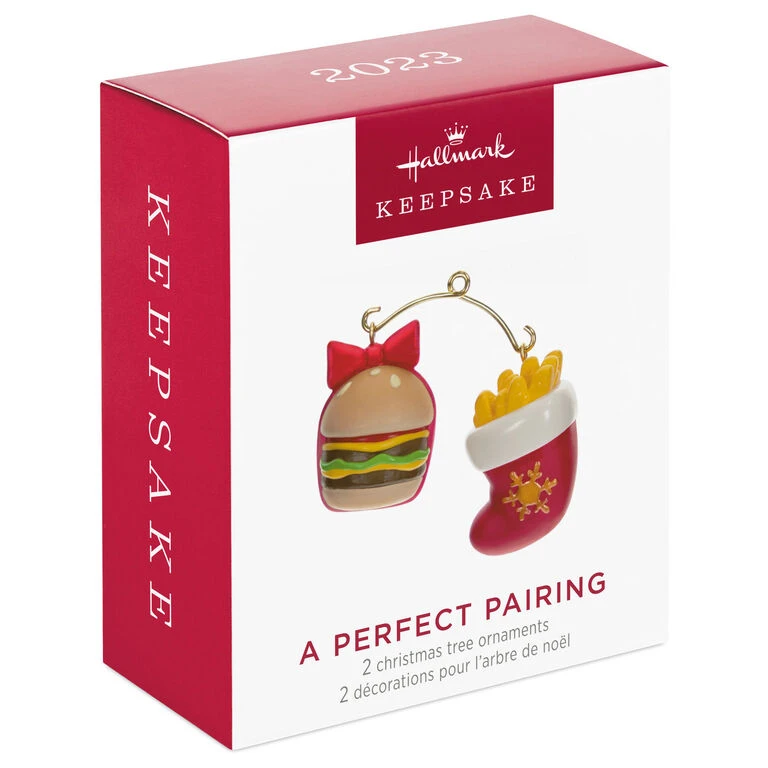 Hallmark Mini A Perfect Pairing Ornaments, Set Of 2 - Image 4