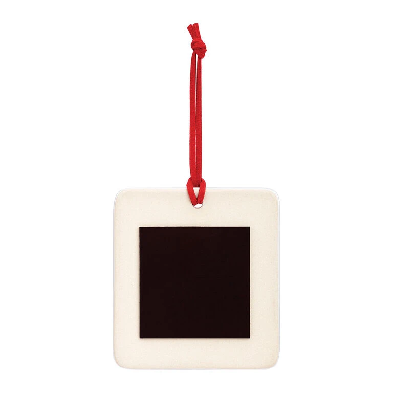 Cardinal On Holly Wreath Magnet Ornament And Matching Card - Image 2