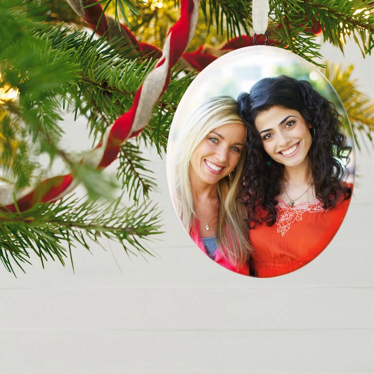 Hallmark Ceramic Photo Ornament—Vertical Oval - Image 2