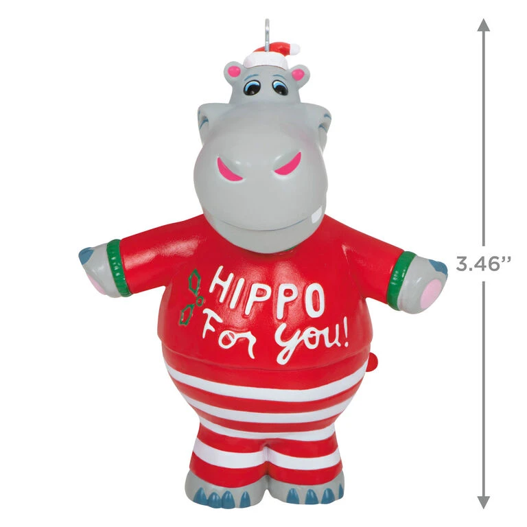 Hallmark I Want A Hippopotamus For Christmas Musical Ornament - Image 3