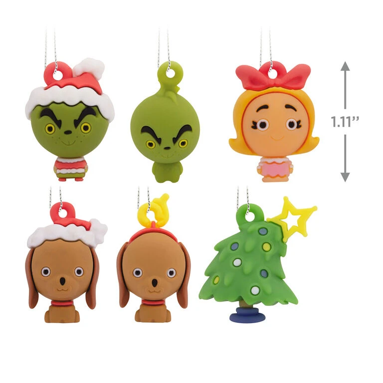 Mini Dr. Seuss's How The Grinch Stole Christmas!™ Shatterproof Hallmark Ornaments, Set Of 6 - Image 4
