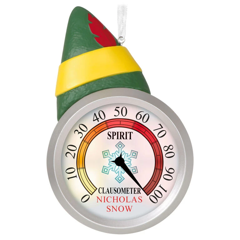Hallmark Elf⢠Clausometer Personalized Ornament With Light