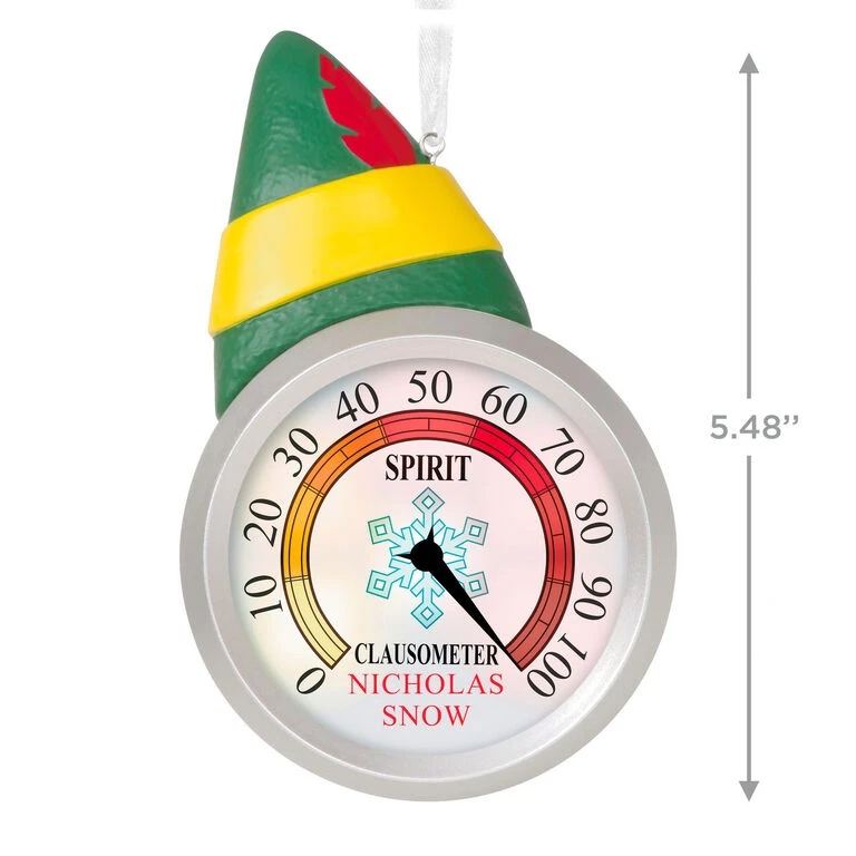 Hallmark Elf⢠Clausometer Personalized Ornament With Light - Image 3