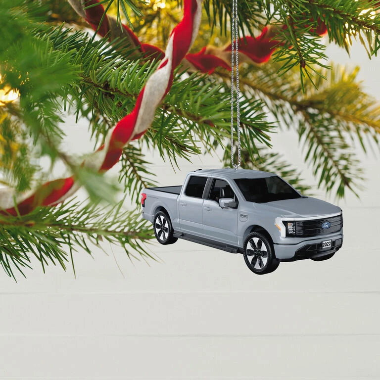 Hallmark 2022 Ford F-150 Lightning 2023 Metal Ornament - Image 2