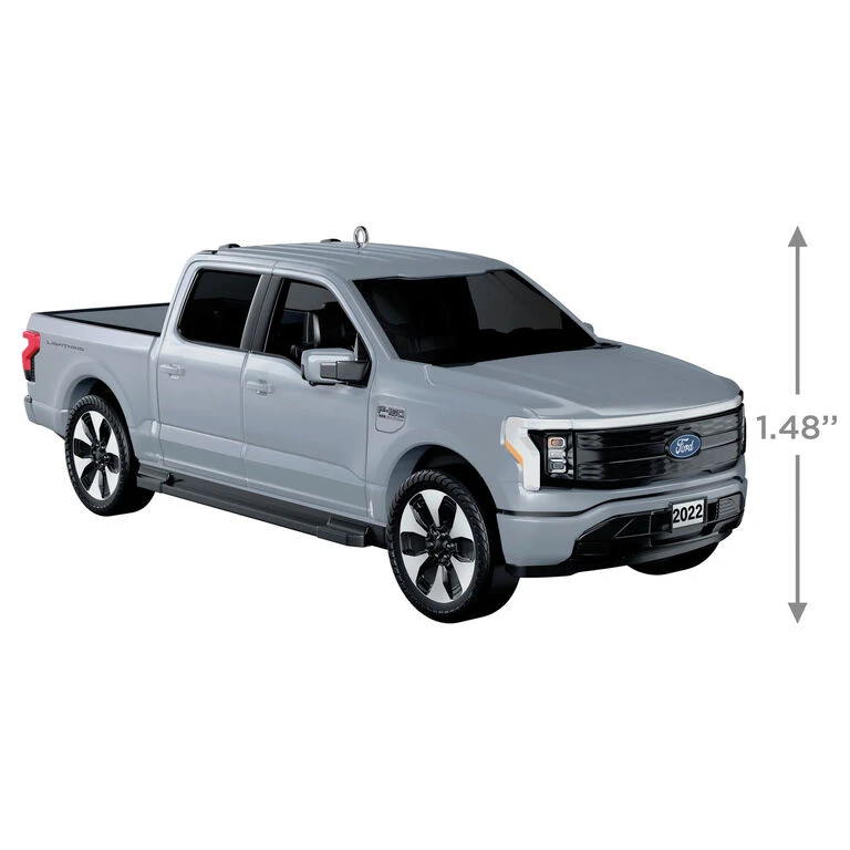 Hallmark 2022 Ford F-150 Lightning 2023 Metal Ornament - Image 3