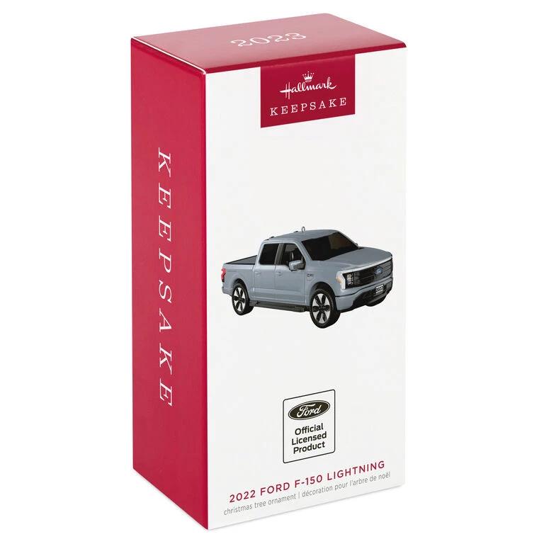 Hallmark 2022 Ford F-150 Lightning 2023 Metal Ornament - Image 4