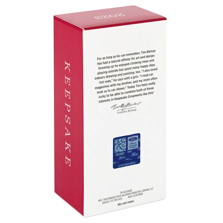 Hallmark 2022 Ford F-150 Lightning 2023 Metal Ornament - Image 5