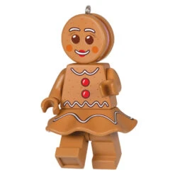 Hallmark Gingerbread Woman LEGOĀ® Minifigure Ornament