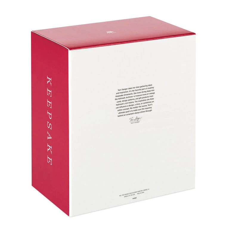 Hallmark Golden Wreath Metal Ornament And Stocking Hanger - Image 5