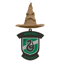 Harry Potter⢠Sorting Hat Personalized Text Ornament, Slytherinâ˘