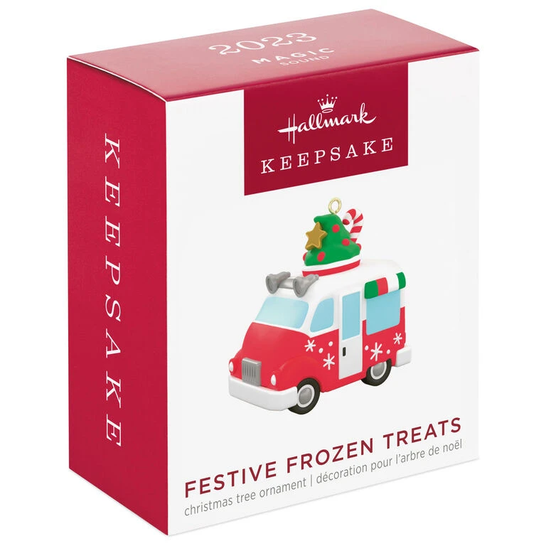 Hallmark Mini Festive Frozen Treats Ornament With Sound, 1.35" - Image 4