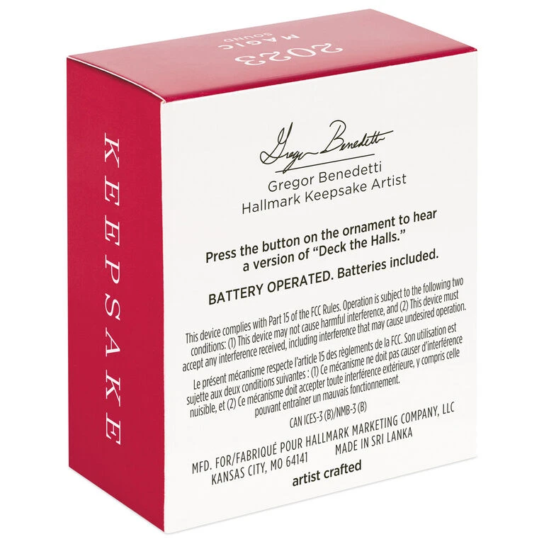 Hallmark Mini Festive Frozen Treats Ornament With Sound, 1.35" - Image 5