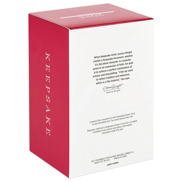 Hallmark Skating Snowball And Tuxedo Ornament With Motion - Image 5