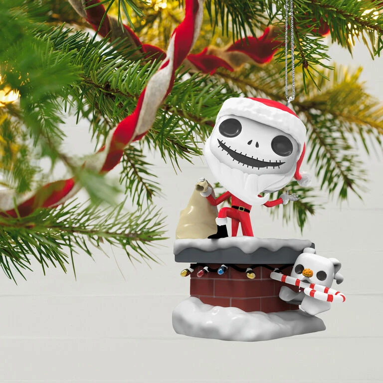 Hallmark Disney Tim Burton's The Nightmare Before Christmas Jack Skellington And Zero Funko POP!® Ornament - Image 2