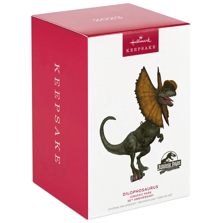 Hallmark Jurassic Park 30th Anniversary Dilophosaurus Ornament - Image 4