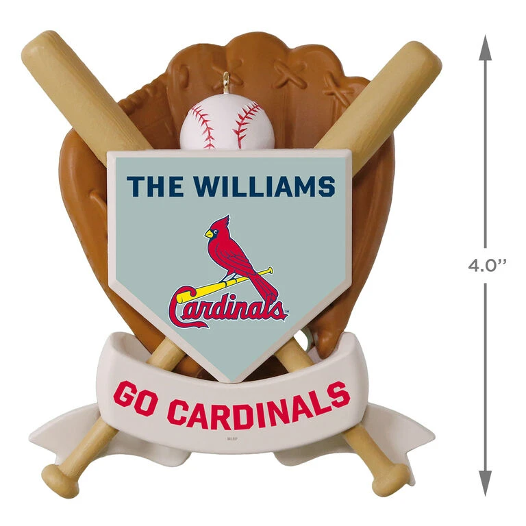 MLB Baseball Personalized Ornament, Cardinals⢠- Image 3
