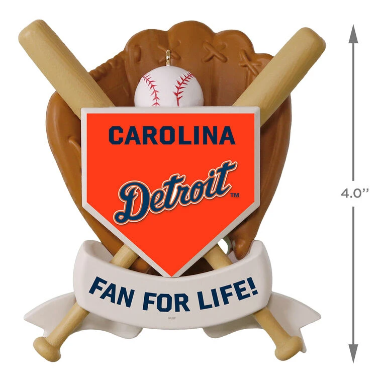 MLB Baseball Personalized Ornament, Tigers⢠- Image 4