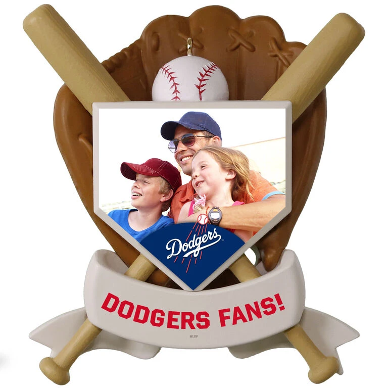 MLB Baseball Personalized Photo Ornament, Dodgers⢠- Image 3
