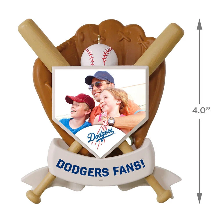MLB Baseball Personalized Photo Ornament, Dodgers⢠- Image 4