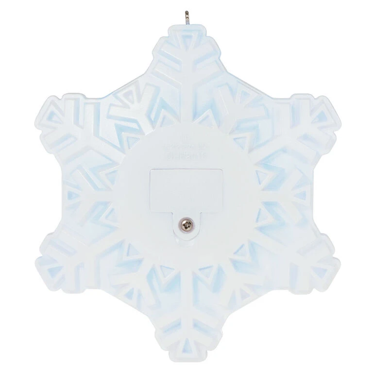 Hallmark Magic Sparkling Snowflake Photo Personalized Ornament With Light - Image 4