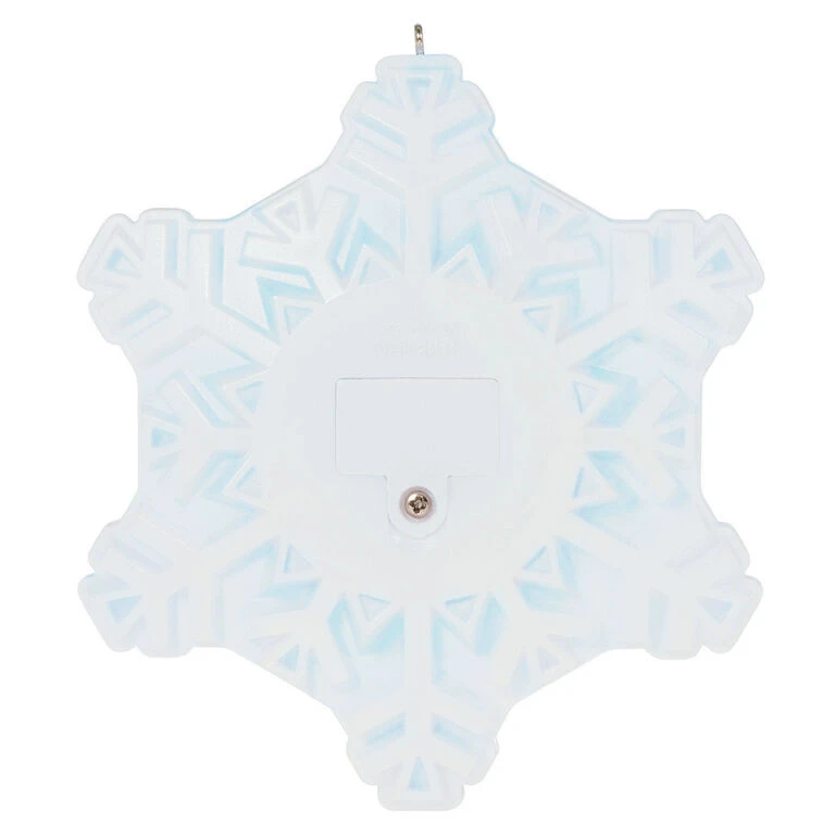 Hallmark Magic Sparkling Snowflake Script Text Personalized Ornament With Light - Image 4