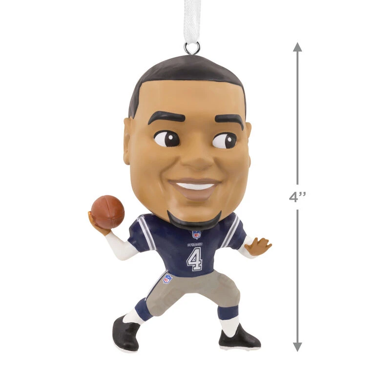 NFL Dallas Cowboys Dak Prescott Bouncing Buddy Hallmark Ornament - Image 3