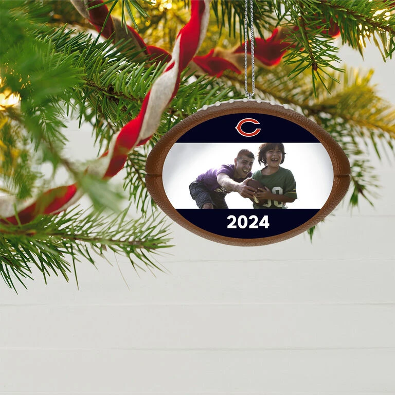 Hallmark NFL Football Chicago Bears Text And Photo Personalized Ornament - Image 2