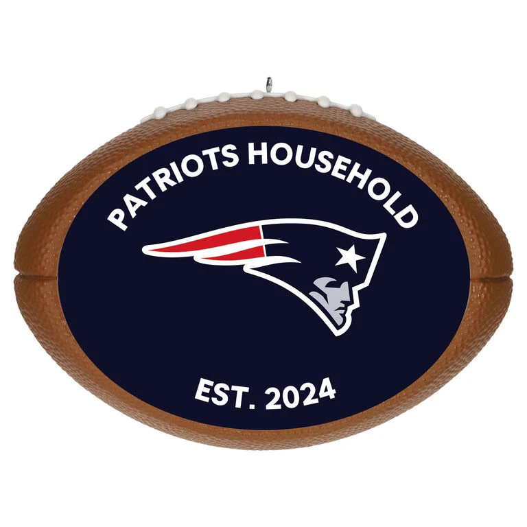 Hallmark NFL Football New England Patriots Text Personalized Ornament