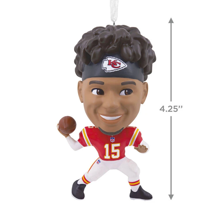 NFL Kansas City Chiefs Patrick Mahomes II Bouncing Buddy Hallmark Ornament - Image 3