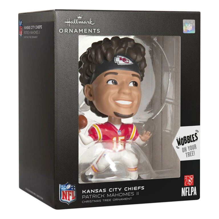 NFL Kansas City Chiefs Patrick Mahomes II Bouncing Buddy Hallmark Ornament - Image 4