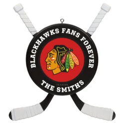 NHLÂ Hockey Personalized Ornament, Chicago BlackhawksÂŽ