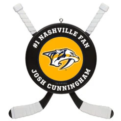 NHLÂ Hockey Personalized Ornament, Nashville PredatorsÂź