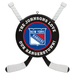 NHLÂ Hockey Personalized Ornament, New York RangersÂź