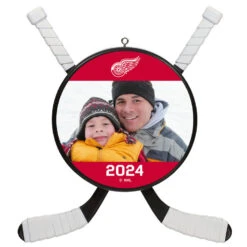 NHLÂ Hockey Personalized Photo Ornament, Detroit Red WingsÂź