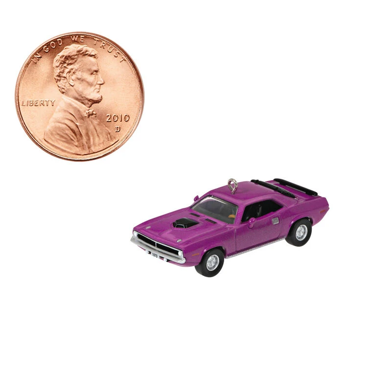 Hallmark Mini Lil' Classic Cars 1970 Plymouth HemiĀ® 'Cuda 2023 Metal Ornament, 0.58" - Image 7