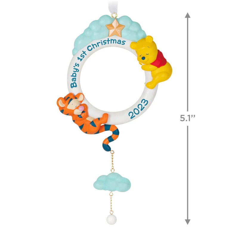 Hallmark Disney Winnie The Pooh Baby's First Christmas 2023 Ornament - Image 3