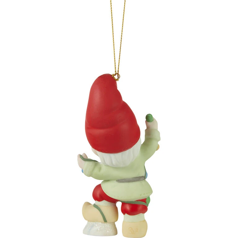 Precious Moments Gnome Worry, Be Happy Ornament, 4.1" - Image 2