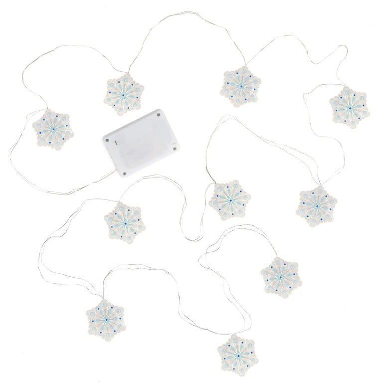 Hallmark Snowflake 10-Light Christmas String Lights, 10' - Image 6