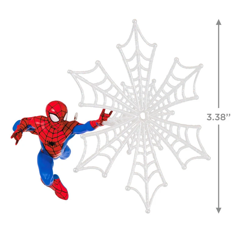 Hallmark Marvel Spider-Man Spidey Spins A Snowflake Ornament - Image 3