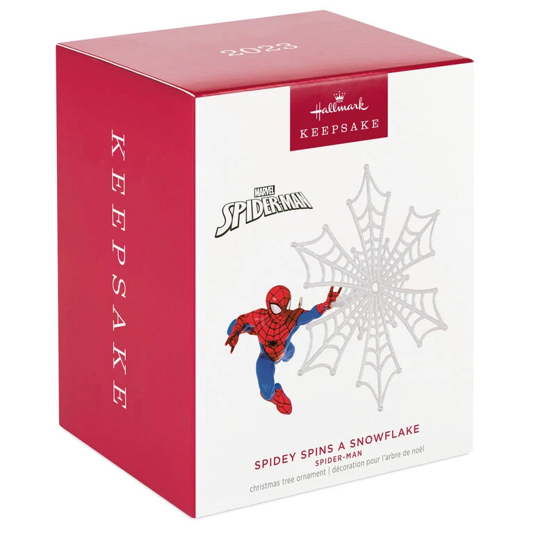 Hallmark Marvel Spider-Man Spidey Spins A Snowflake Ornament - Image 4