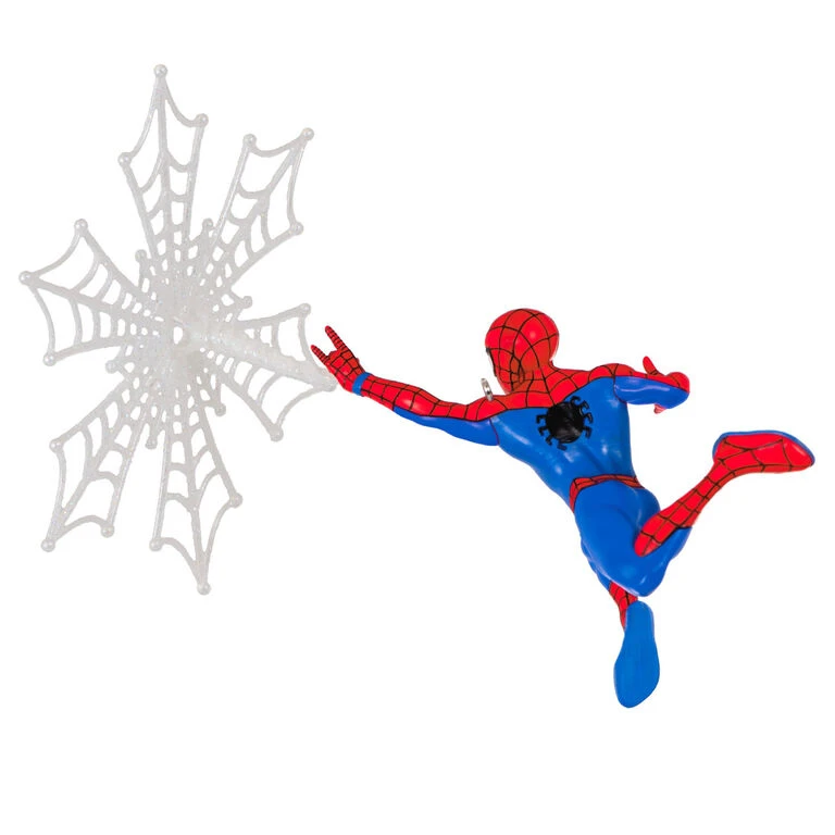 Hallmark Marvel Spider-Man Spidey Spins A Snowflake Ornament - Image 6