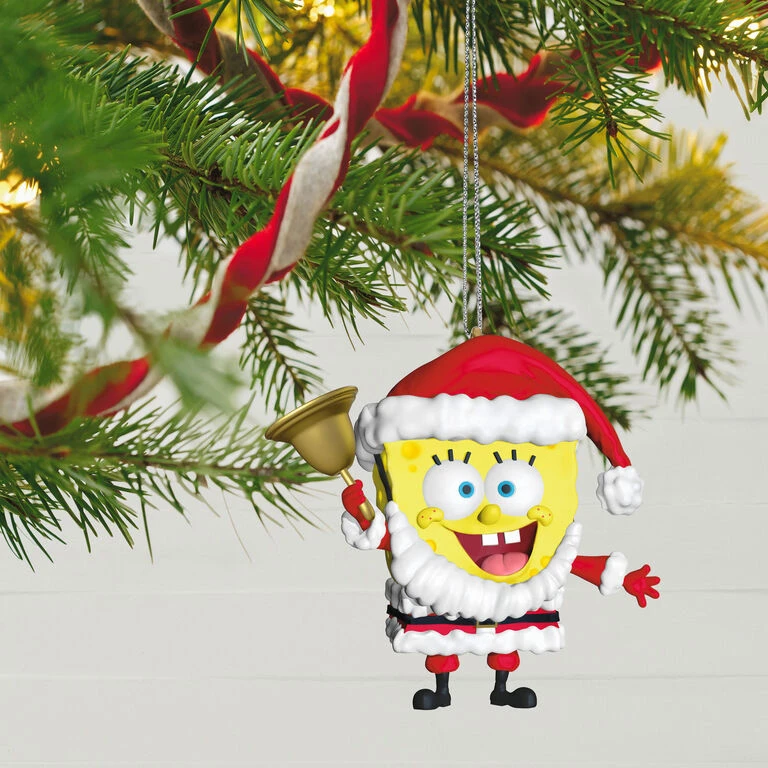 Hallmark Nickelodeon SpongeBob SquarePants Santa Ornament - Image 2