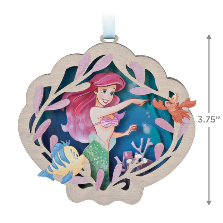Hallmark Disney The Little Mermaid Ariel And Friends Papercraft Ornament - Image 3