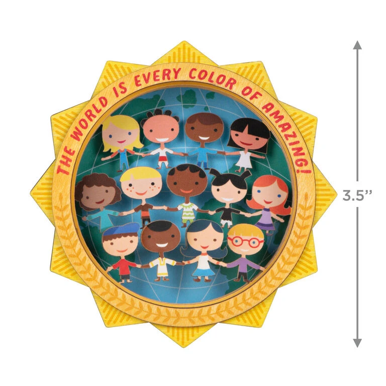 Hallmark UNICEF Every Color Of Amazing Papercraft Ornament - Image 3