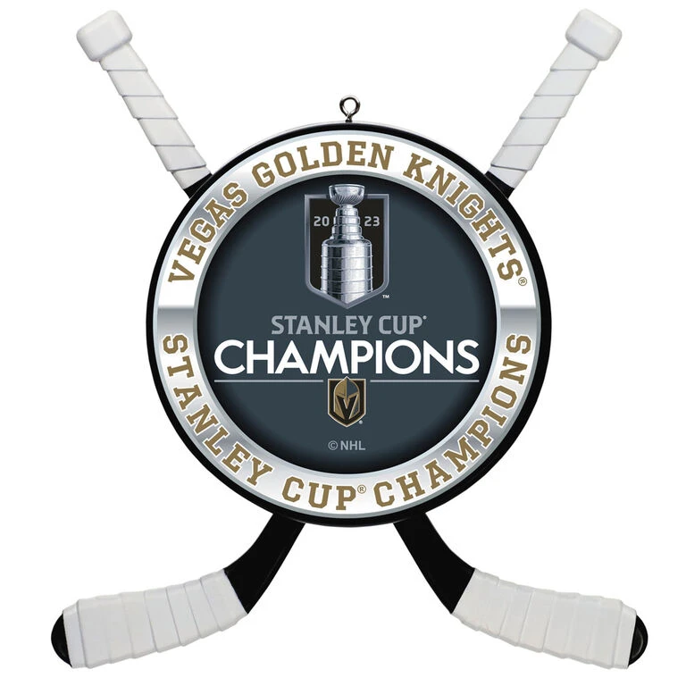 Hallmark NHL® Vegas Golden Knights® 2023 Stanley Cup® Champions Hockey Ornament