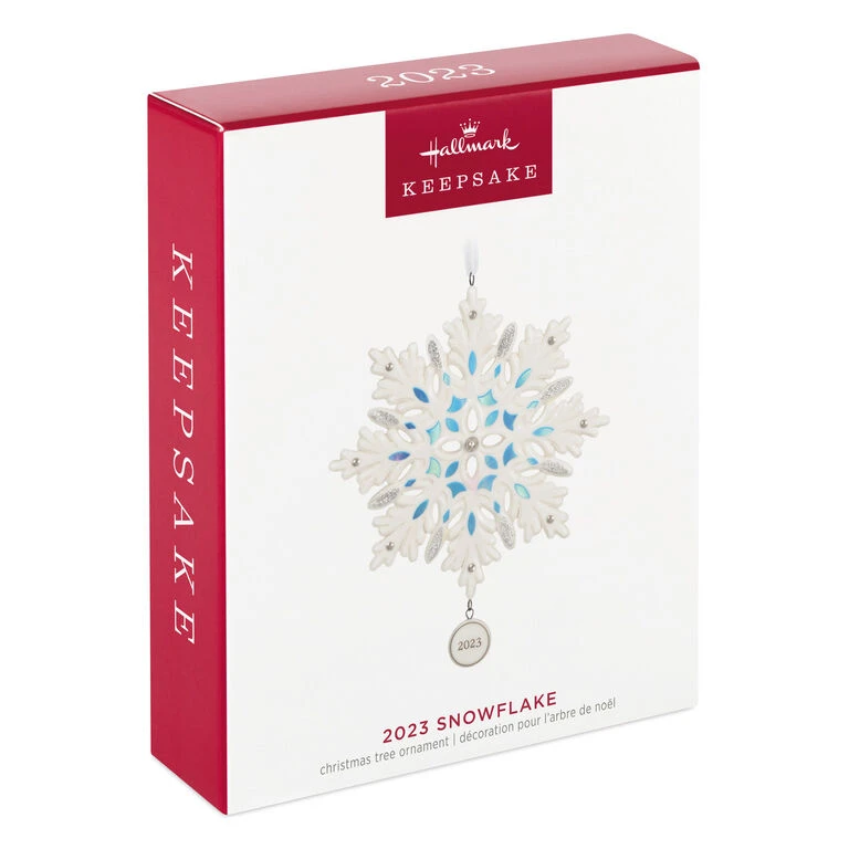 Hallmark Snowflake 2023 Porcelain Ornament - Image 4